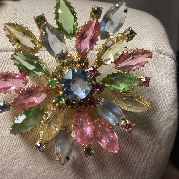 Vintage Juliana style, large, pastel brooch, positively gorgeous - Picture 2 of 9